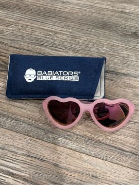 Babiators Pink Heart Sunglasses with Mirrored Lenses
